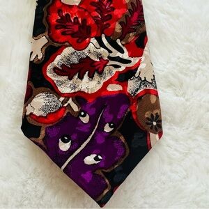 Vintage Silk J. Blades Handmade Tie / Floral - Men
